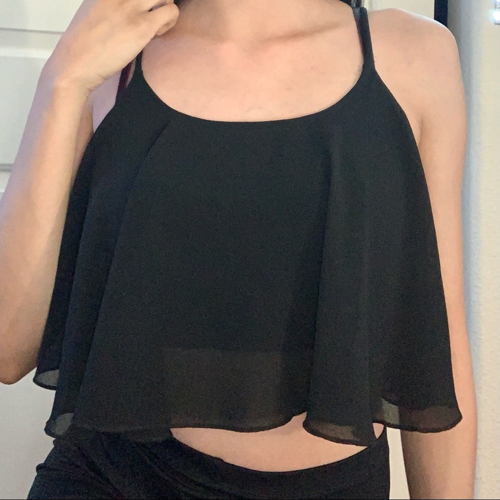Black crop top